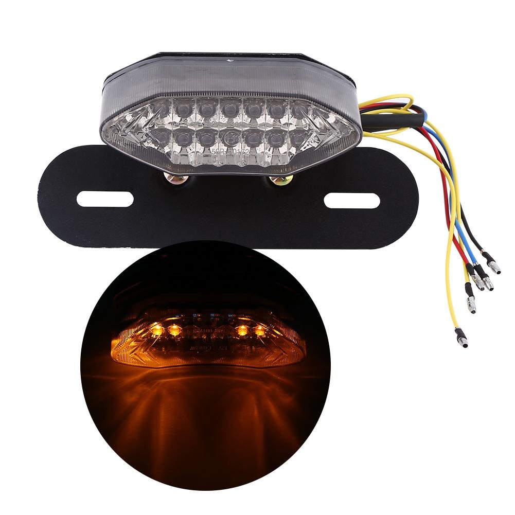 Luz trasera de motocicleta, 16 LED, motocicleta cuádruple ATV, señal de Luz trasera de motocicleta, 16 LED, motocicleta cuádruple ATV, señal de