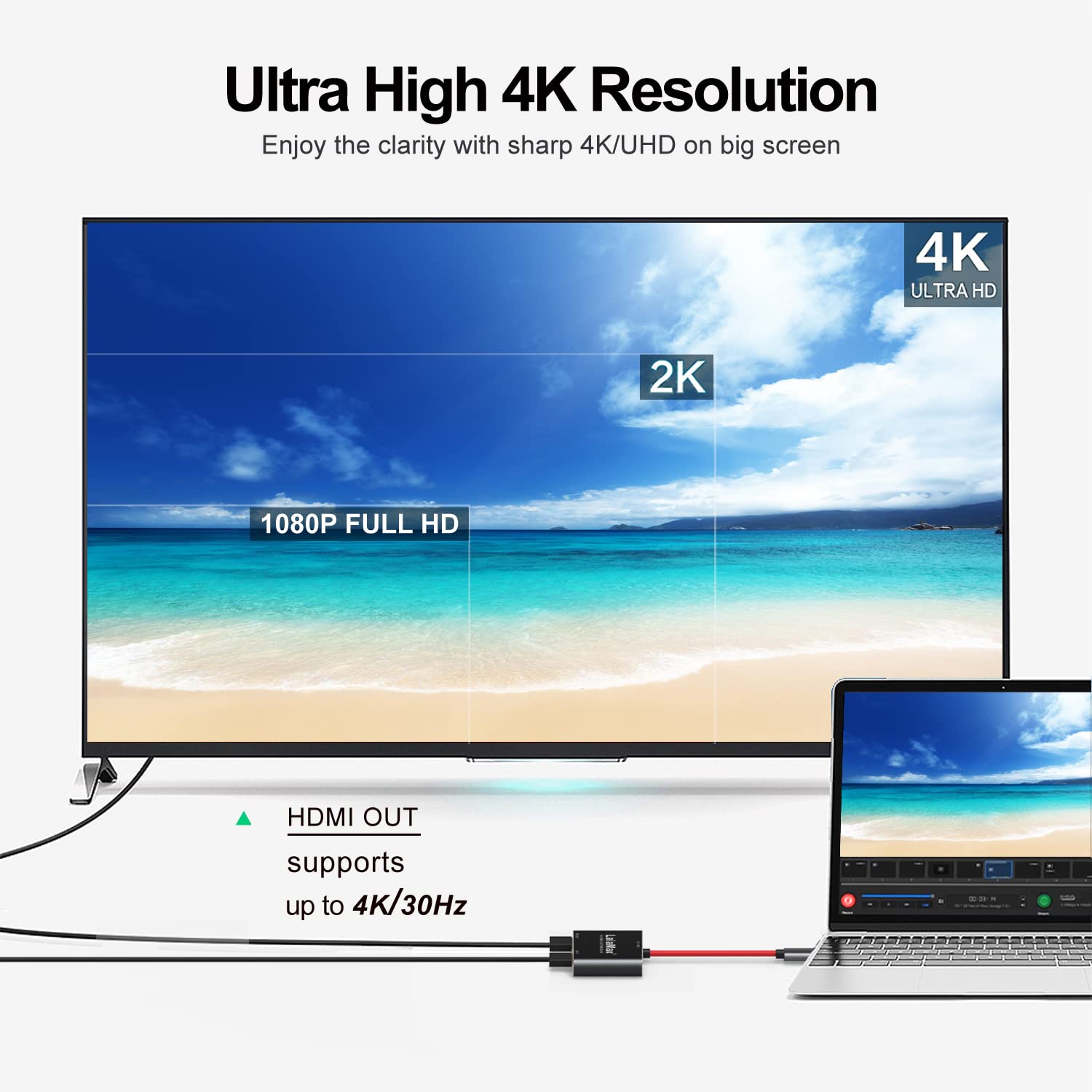 Tarjeta de captura, tarjeta de captura HDMI 4K para Switch, tarjeta de captura de video para transmisión y grabación PS5, PS4, Xbox Series X/S, Nintendo Switch en DSLR OBS con laten ultra bajo HD