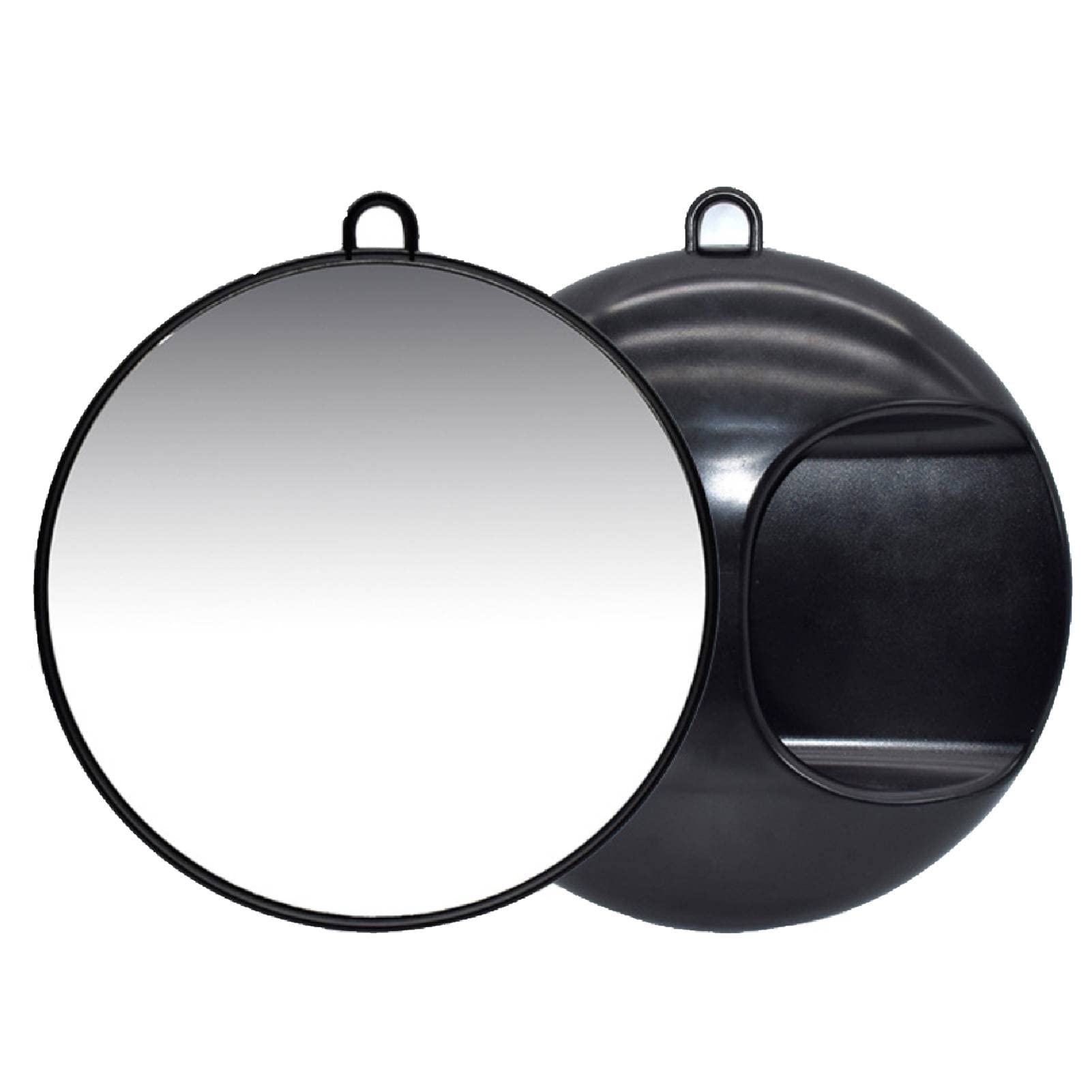 Specchio Da Parrucchiere Rotondo,Professione Portatile Parrucchiere Specchio Acconciature Barbiere Con Manico per Barbiere Salone