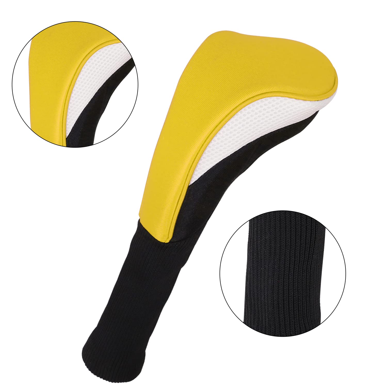 Golfschlägerhauben Mit Reißverschluss - Neopren Schutz Für Driver & Hölzer