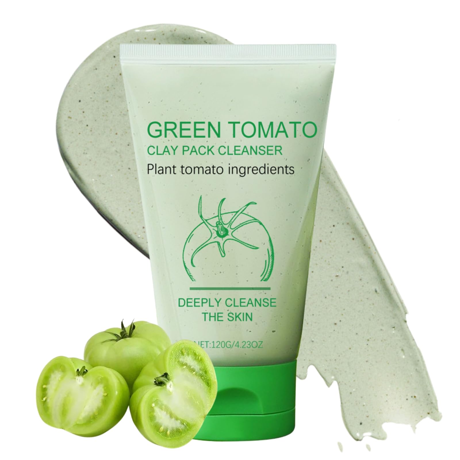 Green Tomato Clay Mask - Korean Skincare - Face Masks Skincare for Cleaning Pore,Hydrating,Nourishing - Clay Face Mask - Face Masks Beauty - Korean Face Mask - Skin Care Face Mask - Face Care