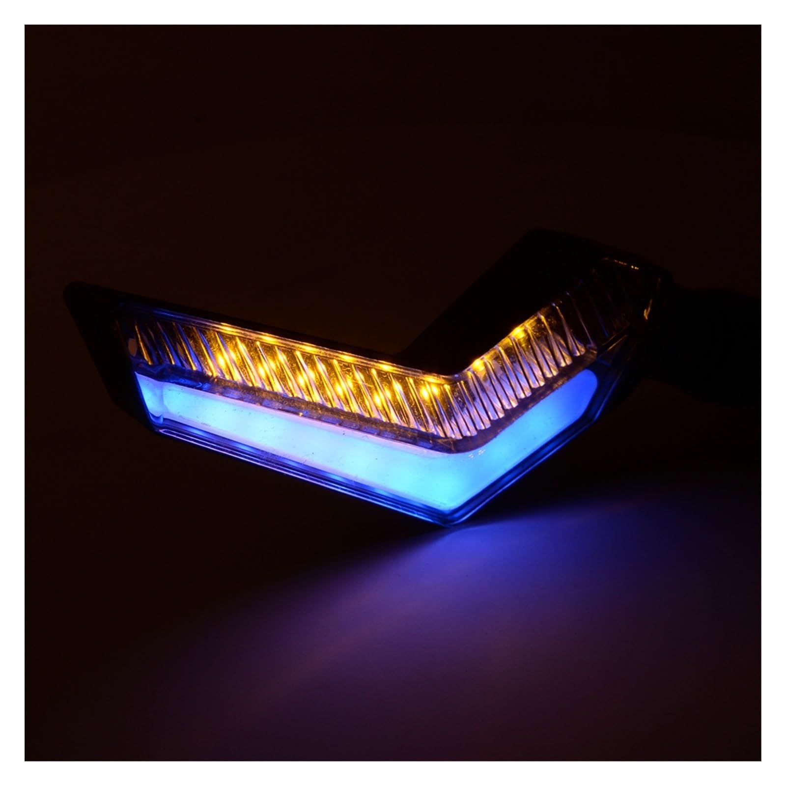 Luces intermitentes para motocicletas 12V 2 para Uds motocicleta intermitente LED para luces de señal ámbar azul DRL lámpara indicadora M10 3 cables