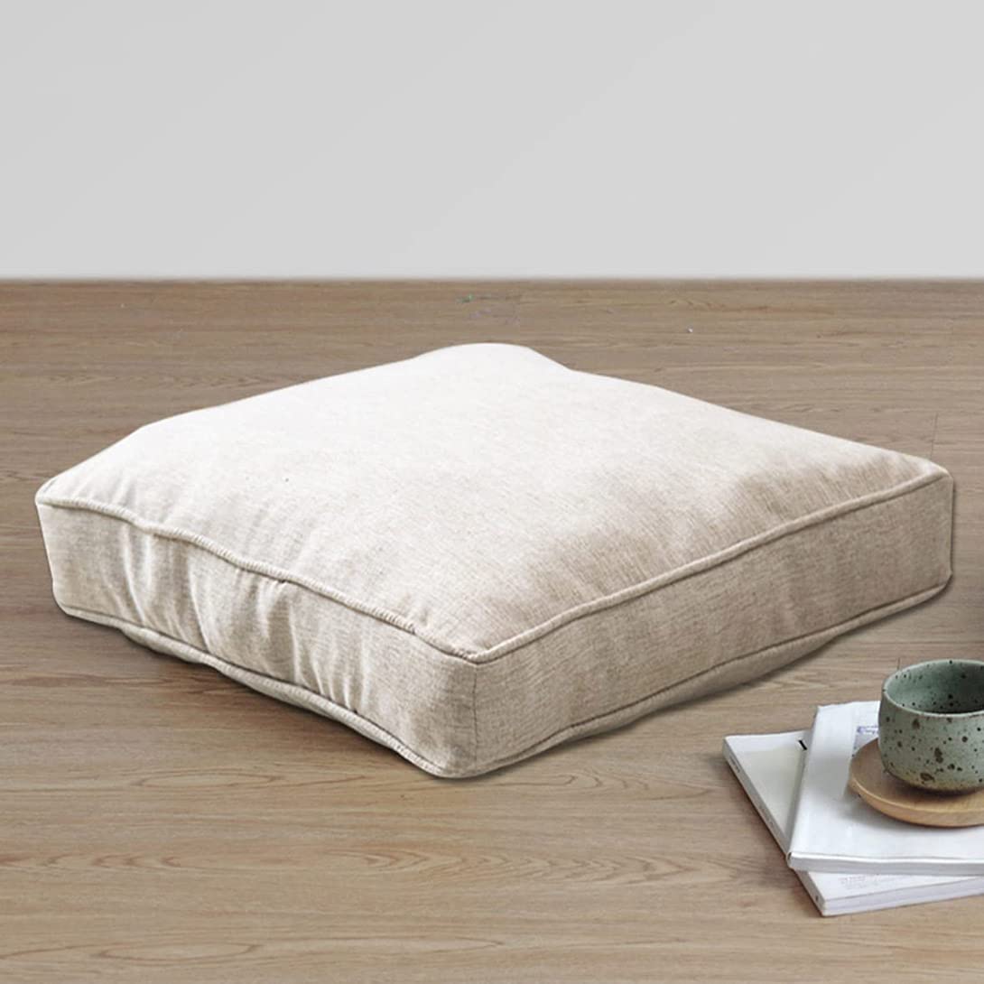 Cuscino rialzo spesso 8 cm, per sedie e poltrone, per esterni/interni, comodo, quadrato, 50 x 50 cm, grigio scuro, cuscino per giardino e uso domestico
