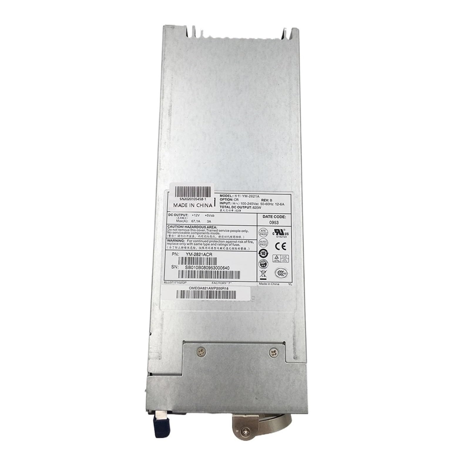 CXFCIHFT YM-2821A Server Power Supply 820W Power Supply