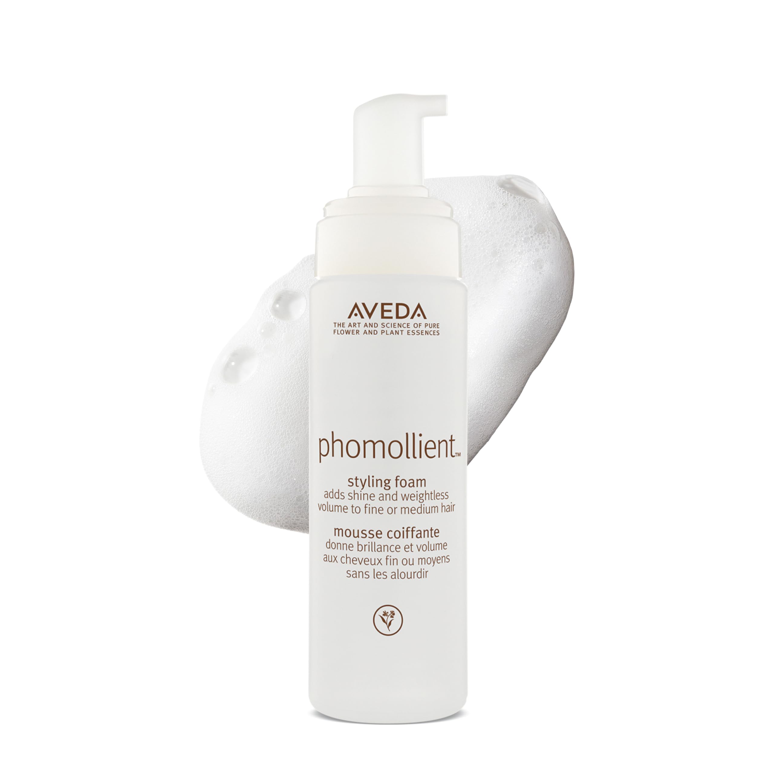 Aveda Phomollient Mousse Coiffante | Mousse fixante et hydratante pour cheveux fins et cheveux raides | Mousse légère à moyenne tenue, 200 ml