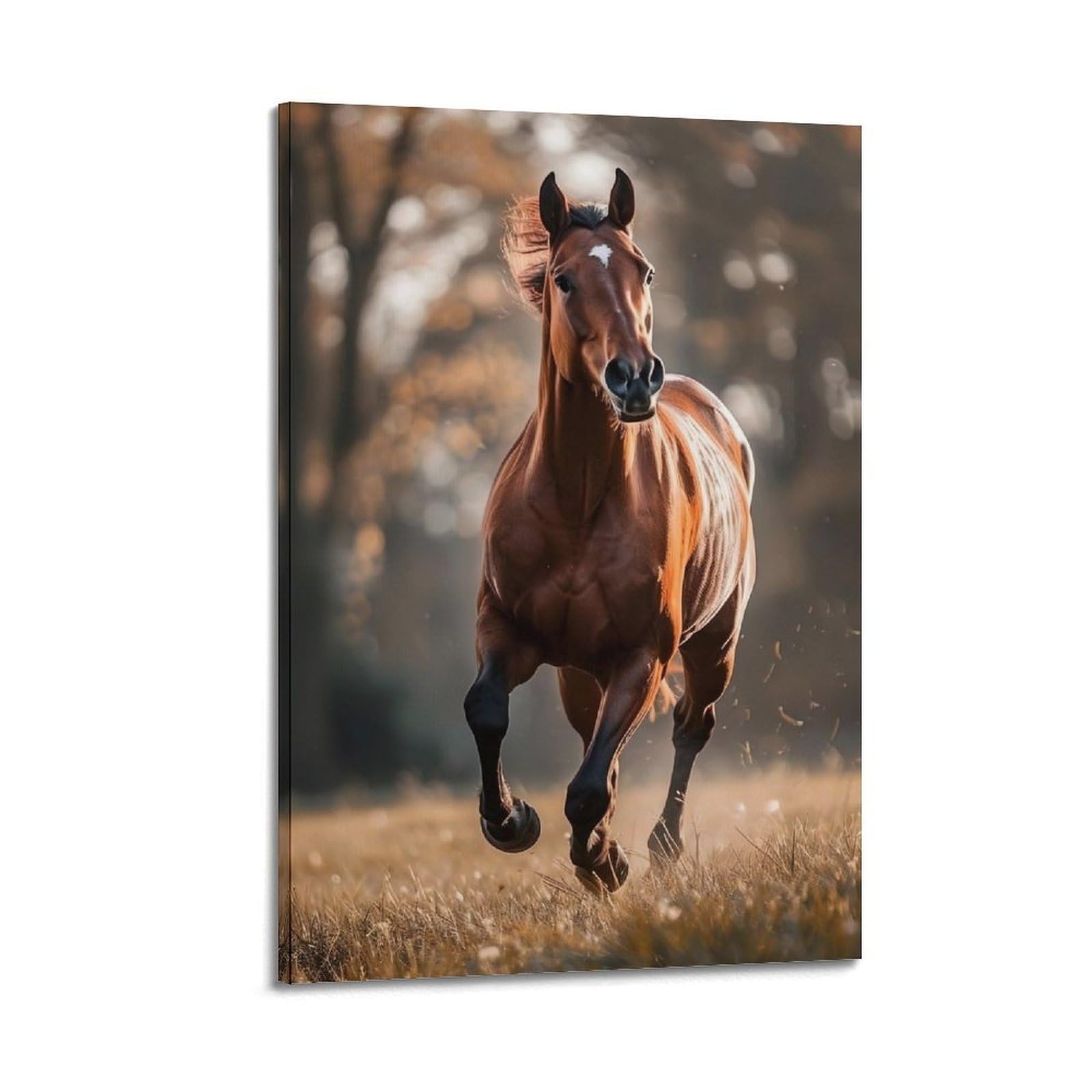 WPHSFX Animal Artwork Poster Prancing Horses Poster Decorative Painting Canvas Wall Posters And Art Picture Print Modern Family Bedroom Decor Posters 20x30inch(50x75cm)