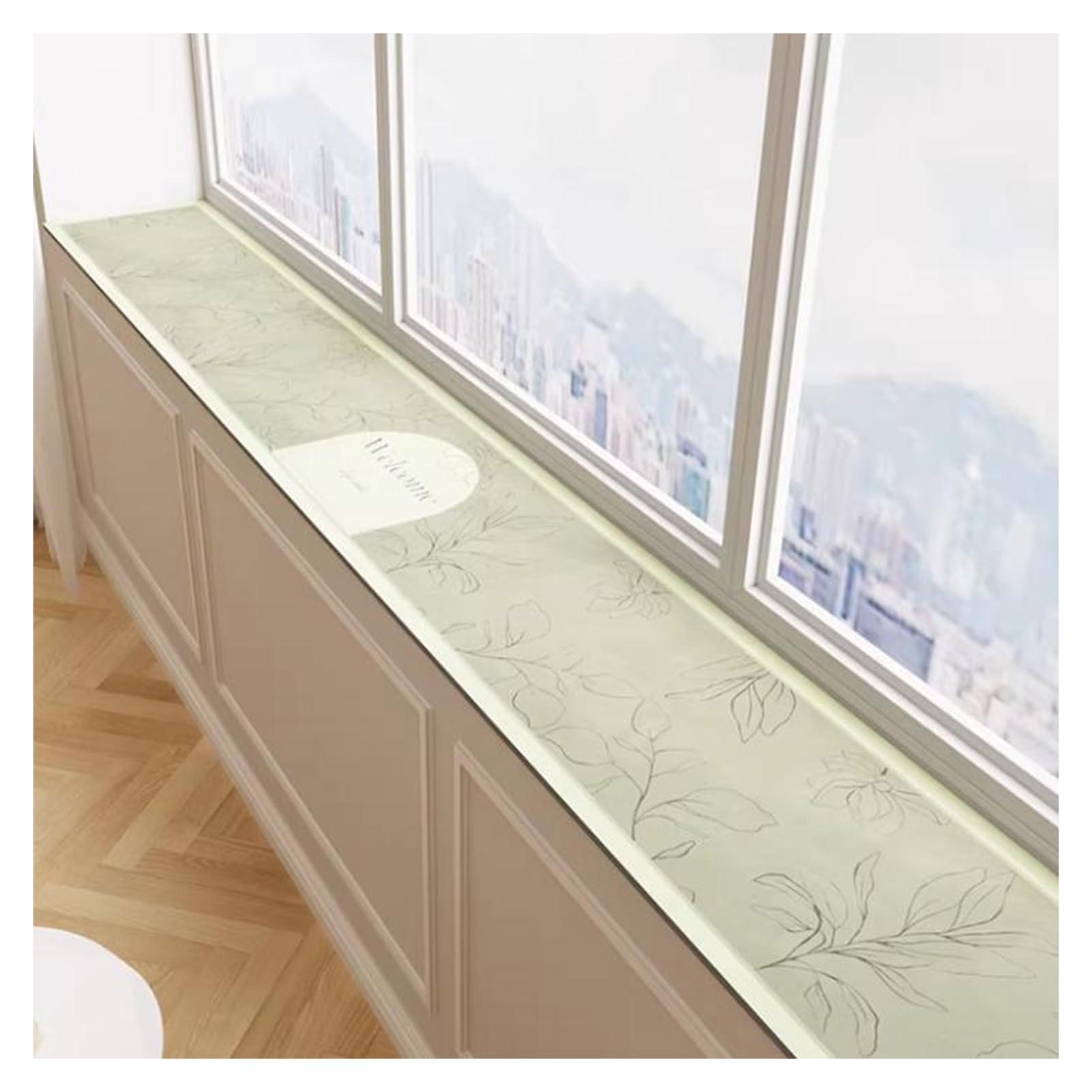 Tapis de rebord de fenêtre terre de diatomée 15x100 protection verte