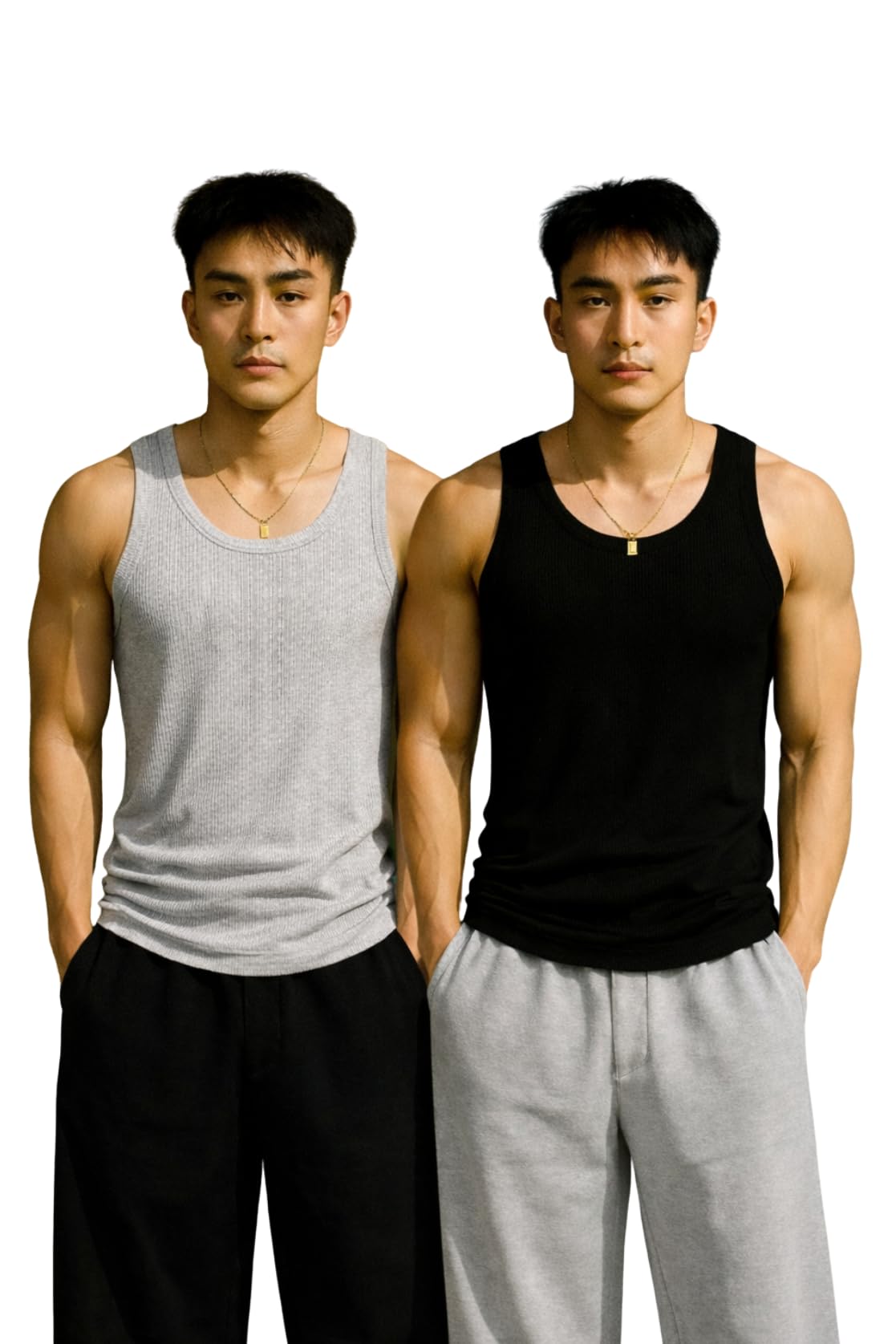 Men’s Premium Cotton Vest – Sleeveless Gym Undershirt | Breathable, Stretchable & Skin-Friendly Innerwear for Everyday Comfort| Pack of 2 | 401