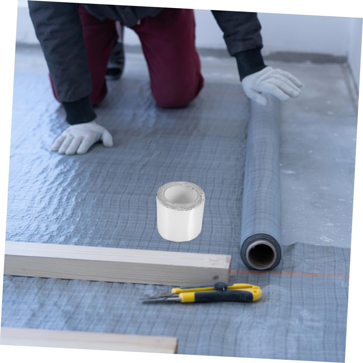 Mikikit Cinta de Aluminio Cinta Selladora para Techos y Paredes de Ducha Autoadhesiva para Reparación de Techos de Rv y Sellado de Fugas de Agua