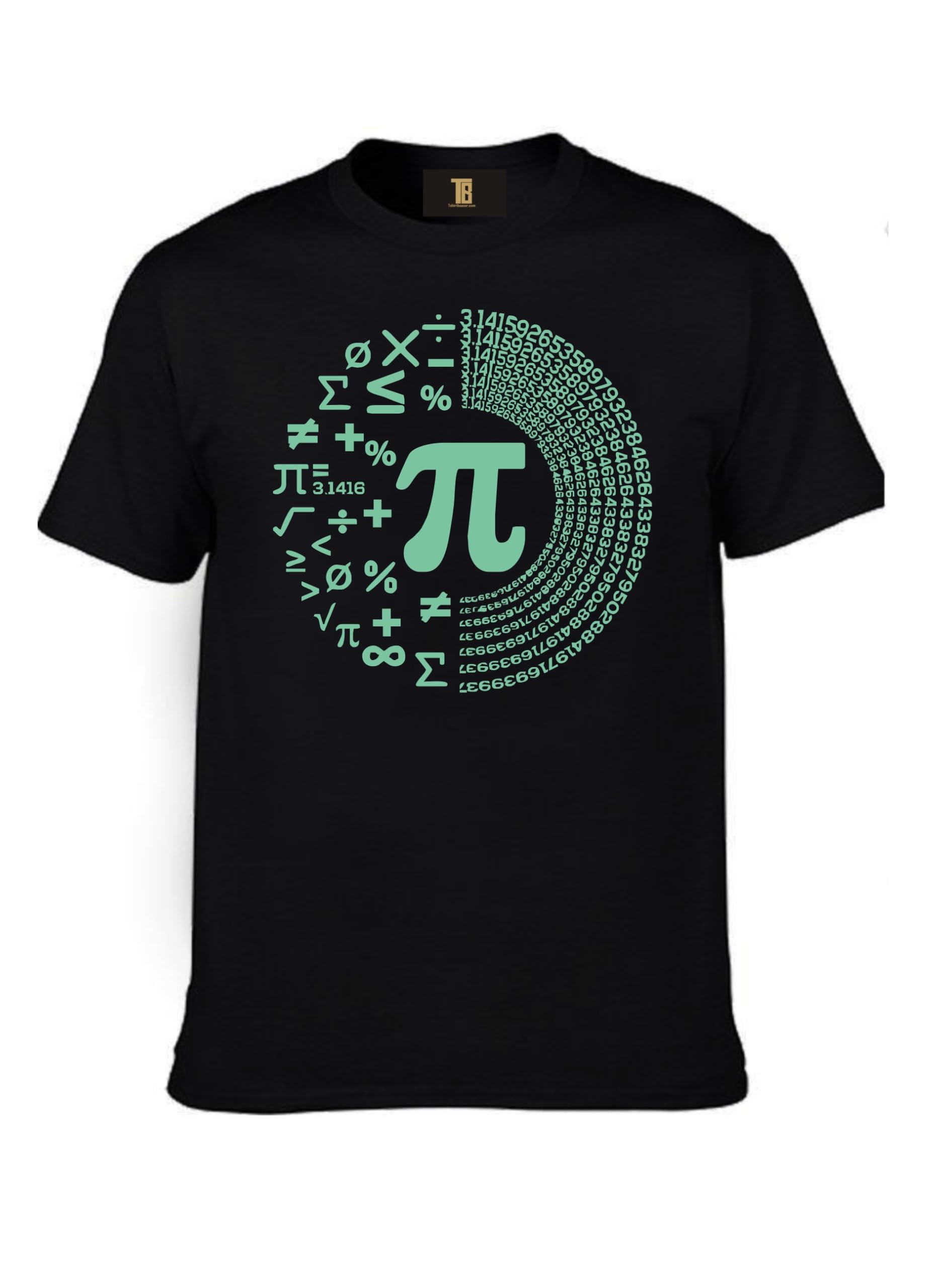 Men's Women's Regular Fit Graphic Printed Pie 3.14 Math Icons Round Neck 100% Cotton Half Sleeve T Shirt-image-34