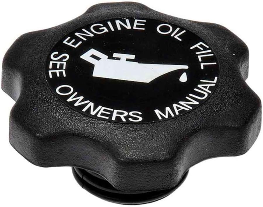 KarParts360 For Plymouth Breeze 1996 97 98 99 2000 Engine Oil Filler Cap | Black Housing | Nylon | Black | Screw On Oil Cap Type | 2.70 Inches Diameter | Oil Resistant | Replacement For 53010654AA