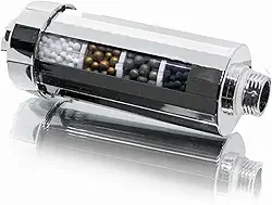 Pure Filter Filtro universal de estágios para chuveiro Cromado, purificador de água para banheiro, remove cloro e flúor, filtro de chuveiro