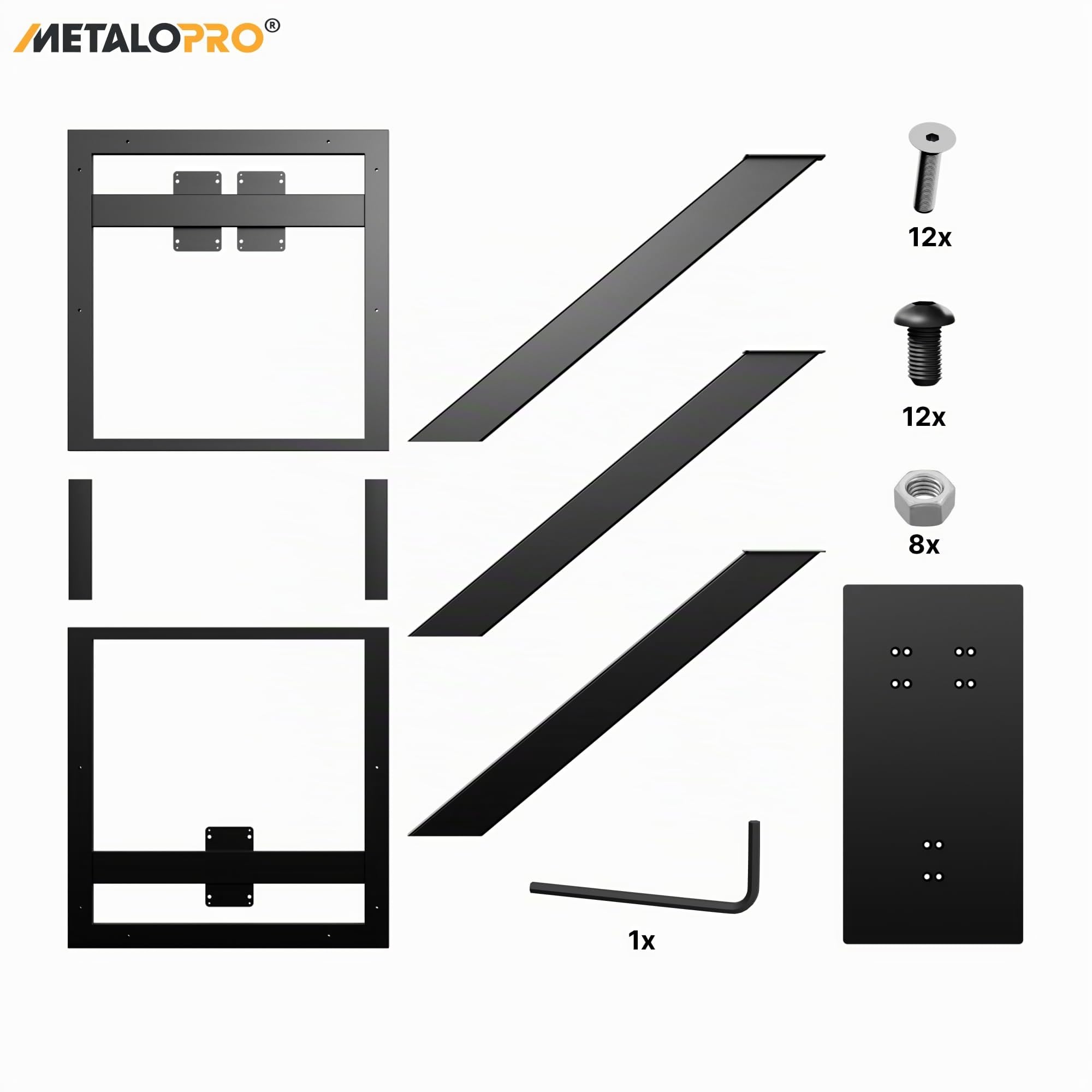 Gambe Tavolo Metallo Acciaio Nero – Struttura Robusta Scrivania Esstisch Tavolino Design Industriale