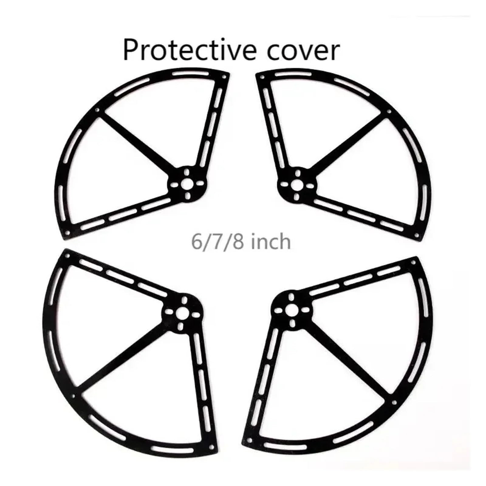 4 unids/Set Cubierta Protectora de Marco protección hélice, Compatible con Protectores F450/F550 RC Quadcopter Drone(4PCS FOR 6 OR 7INCH)