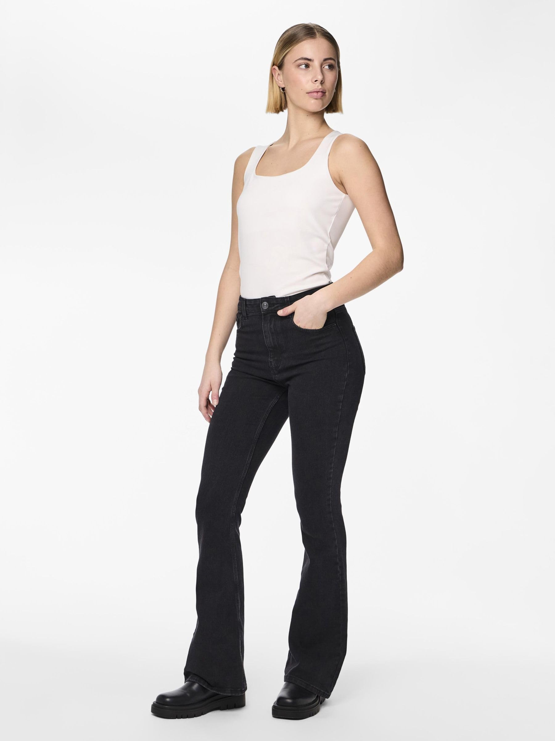 PIECES Female Flared Jeans PCPEGGY HW