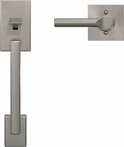 Miniatura 8 de Manija de entrada frontal Century y palanca interior Latitude con vestiduras Century Negro Mate FE285CEN 622LAT CEN