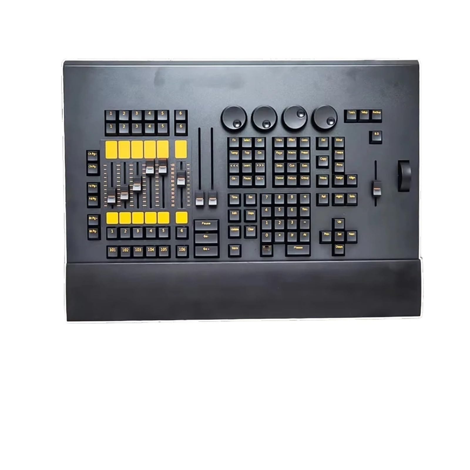 DMX Controller, Software Command Wing Controller Connect for Stage Lighting Moving Head 2048 Parameters Fader(3PIN Flight Case)