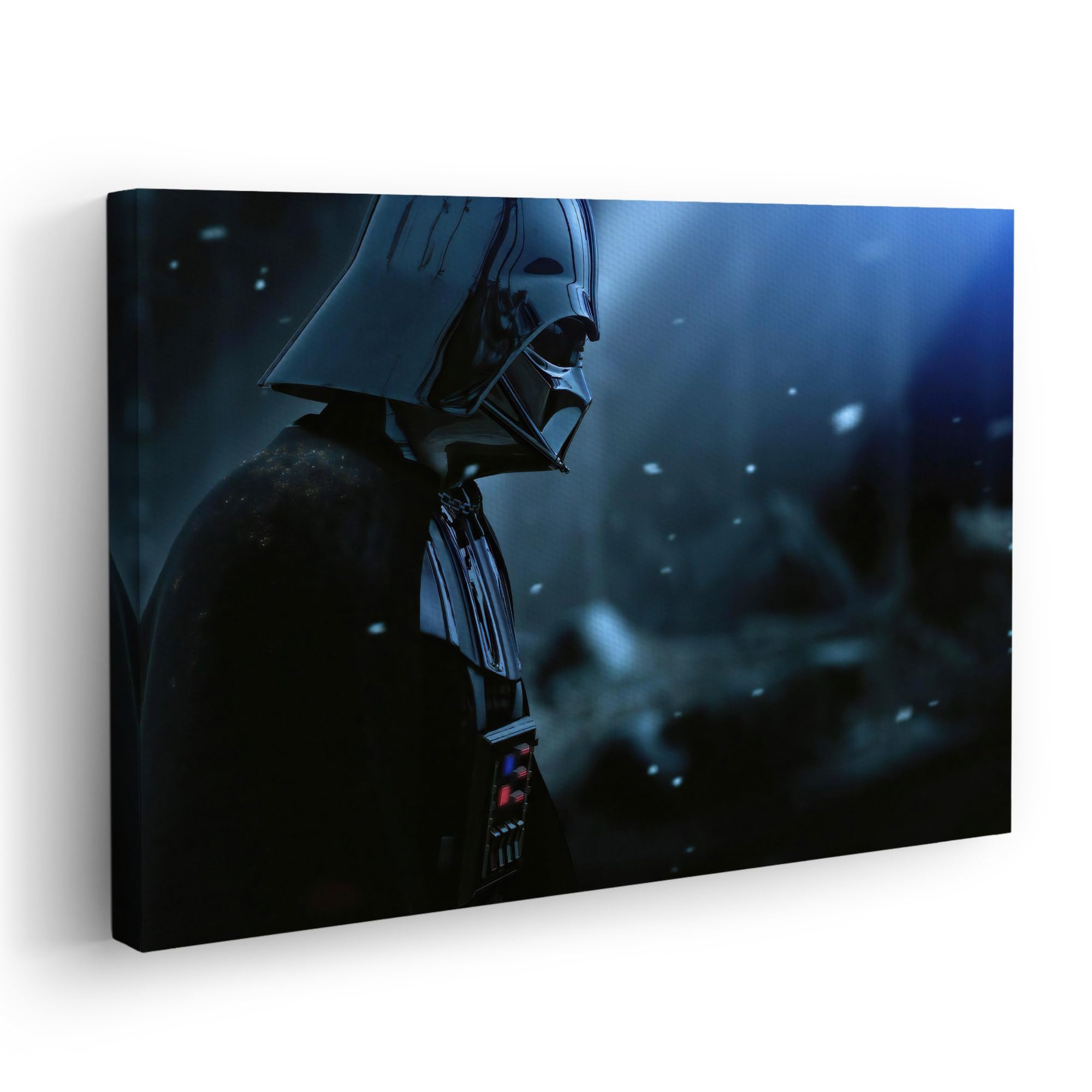 Darth Vader Canvas Wall Art – StarWars Wall Decor Movie Scene Print – Star Wars Decorations – Star Wars Room Decor, Death Star, Sci-Fi Wall Art for Boys, Game Room, Theater (8x12, Wrapped Canvas)