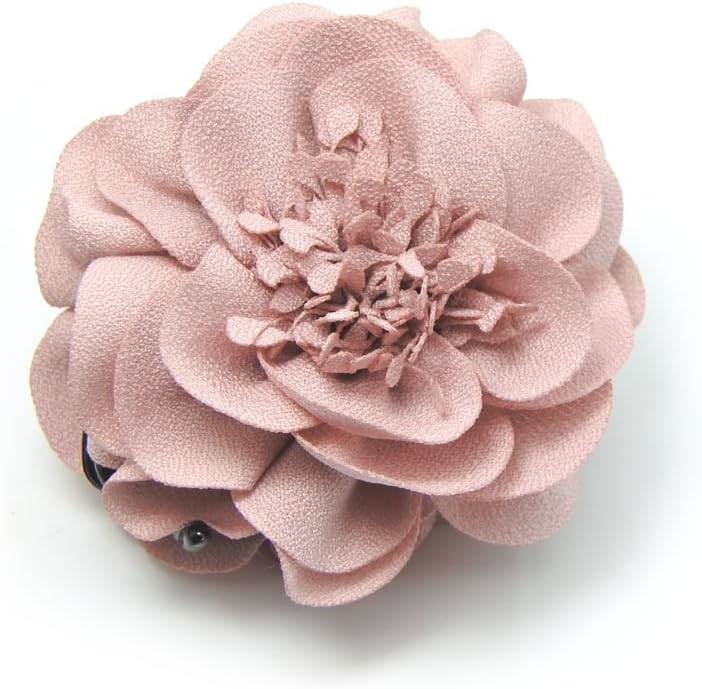 fiore rosa e giallo per capelli