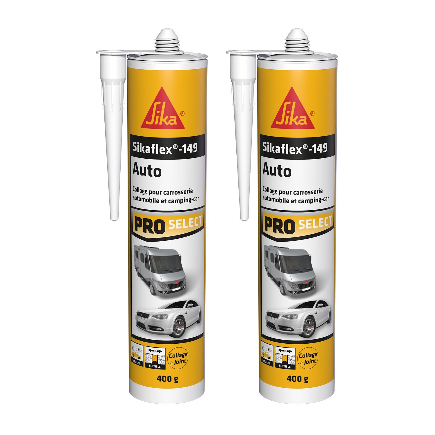 Sikaflex 149 Auto Blanc mastic carrosserie pour étanchéifier un camping-car ou une voiture