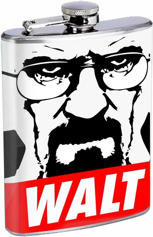 Breaking Bad Walter White 8oz Stainless Steel Flask