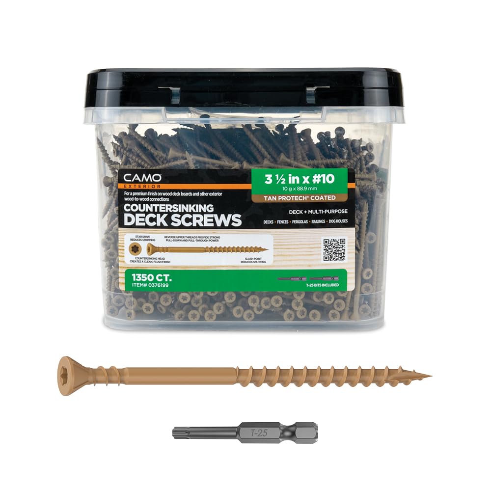 CAMO 3-1/2" X #10 - COUNTERSINKING Deck Screw 1350 Count