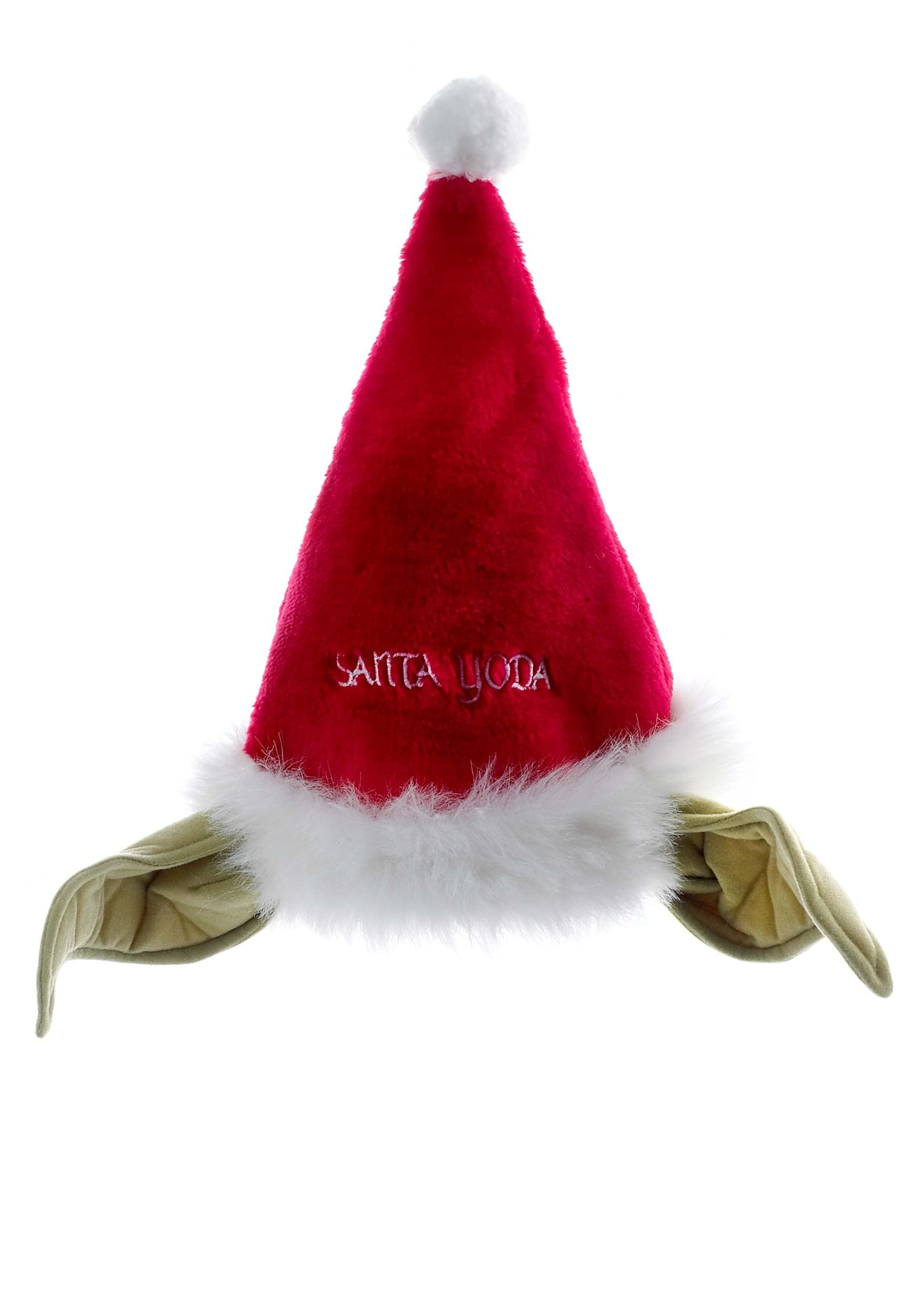 STAR WARSSTAR WARS Kurt Adler 12-Inch Plush Yoda Santa Hat with Bendable Ears