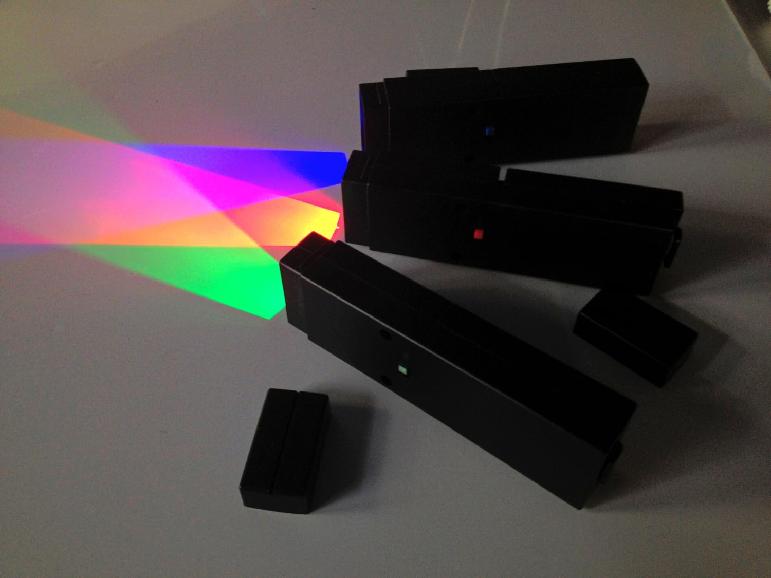 Light Blox - LED Color Mixing Educational Kit for Grades 2-8 (Red Green Blue 3-Pack) - Transforms into Ray Box - Reflection and Refraction Optics Experiments for Kids - Image 9