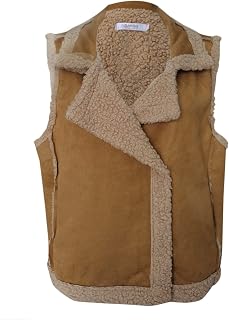 Feiboyy Outerwear Vest Gilet Vest Utility Waistcoat Women's Outwear for Spring & Fall Bodywarmer Winter Warm Womens Sleeveless Gilet Gilet Bodywarmer
