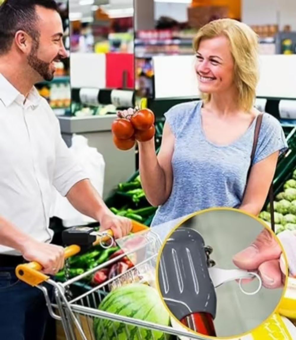 FABACH Trolley Shark Einkaufswagenlöser Schlüsselanhänger - Abziehbarer