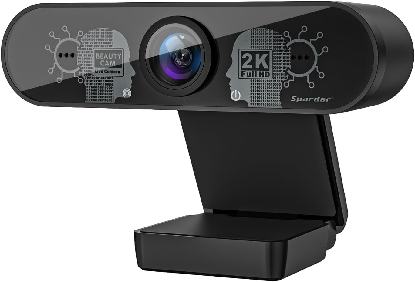 Webcam Okaywork Full HD 1080P - Con Microfono E Rotazione 360° Per PC