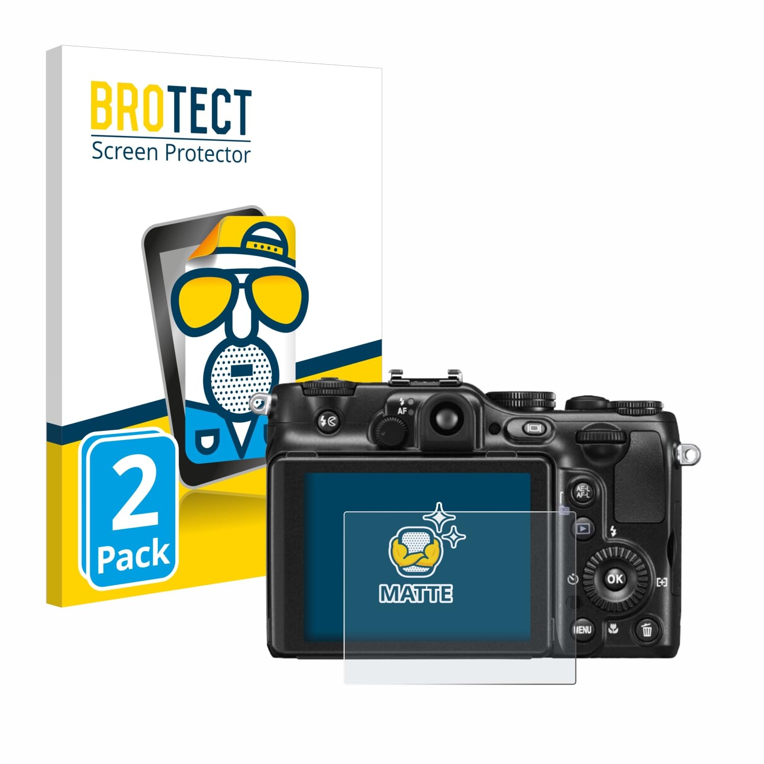 BROTECT Matte Schutzfolie Für Nikon Coolpix P610 – 2 Stück, Entspiegelt & Kratzfest