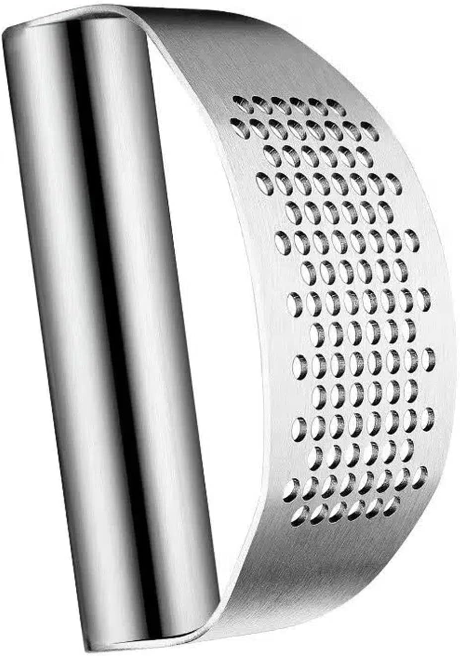 Garlic Press Rocker, Stainless Steel Garlic Crusher Mincer