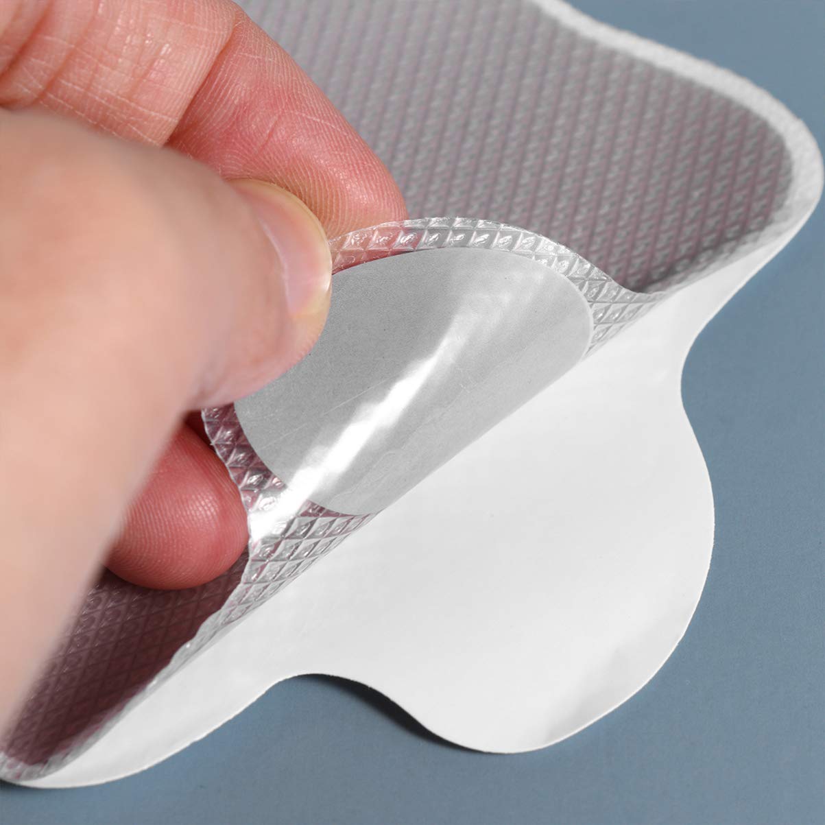 20 Autocollants Antidérapants En Forme De Pattes - Pour Sol Cuisine/Salle De Bain, Gris, Faciles à Nettoyer