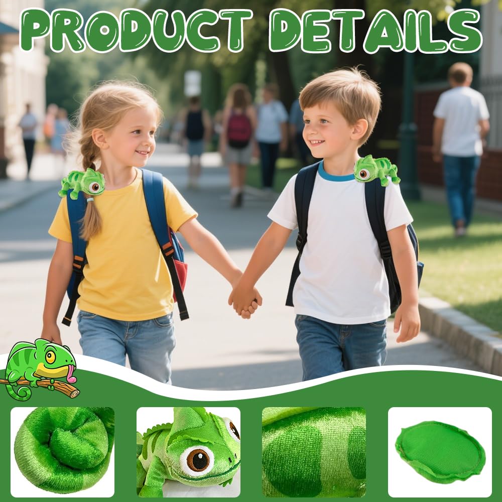 Peluche Pascal Caméléon Magnétique – Doudou D'Épaule XPJBKC – Peluche Douce Et Câline Pour Enfants Et Fans – Cadeau Fun