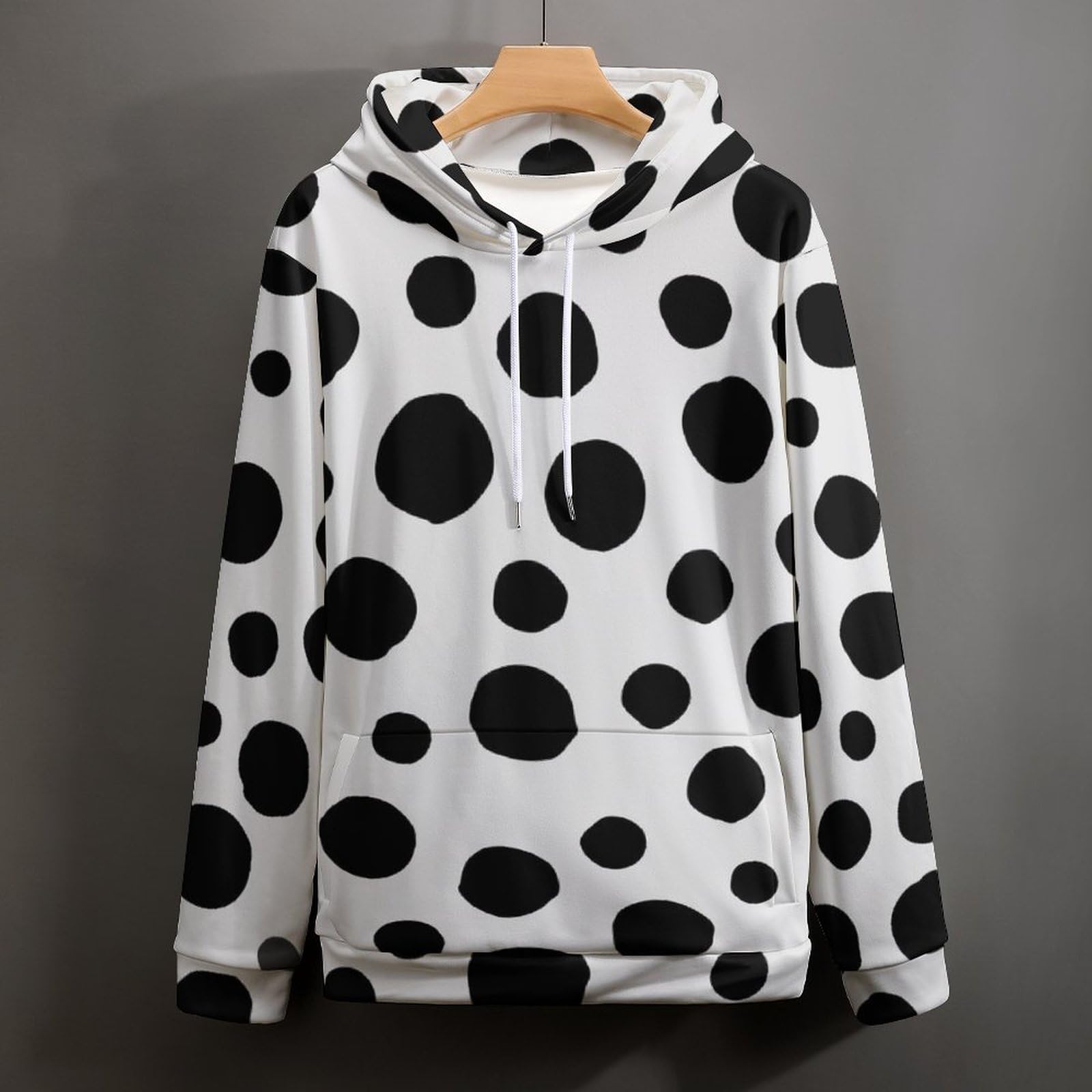 Amazon.co.jp: メンズ パーカー ダルメシアン柄 ドット柄