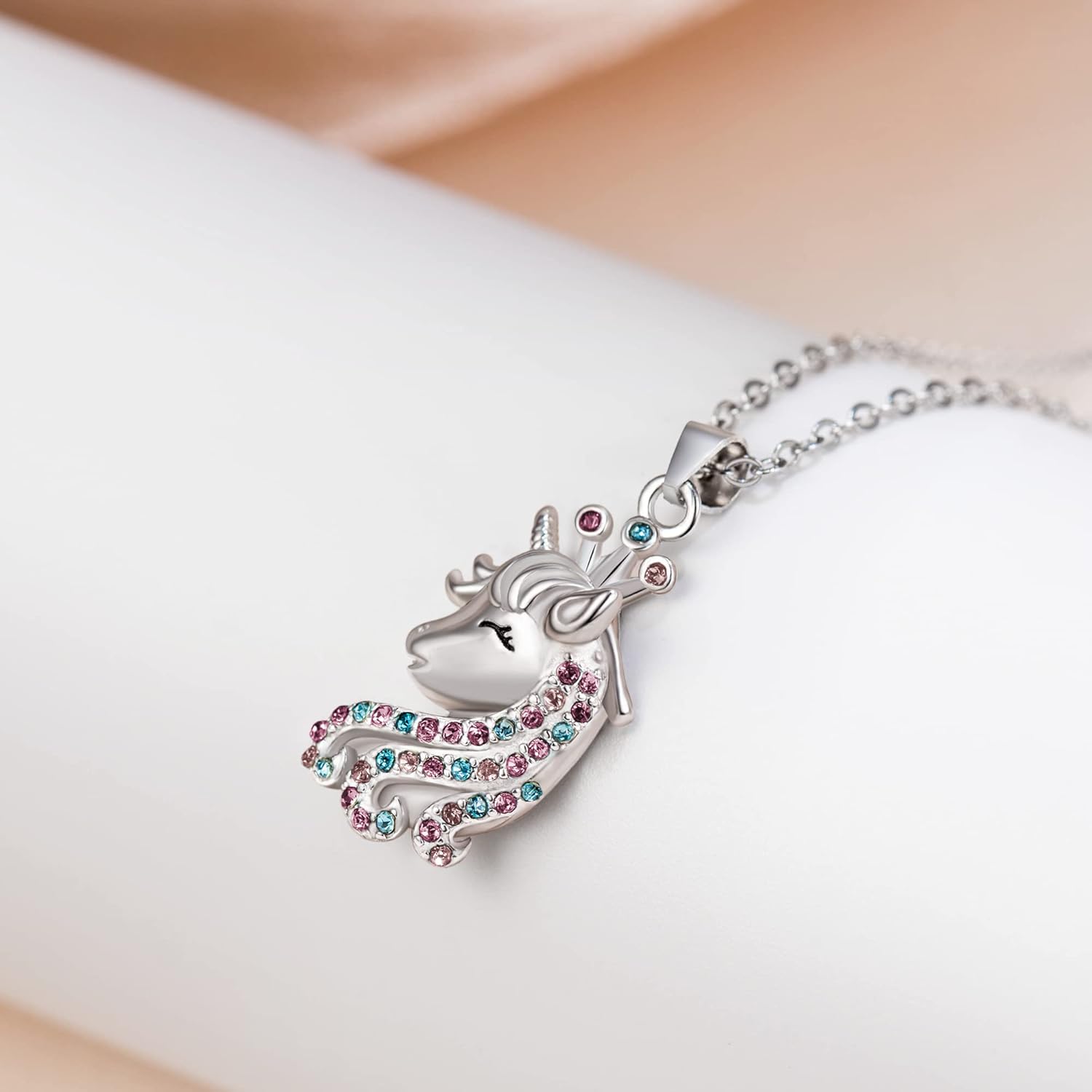 Unicon Ketting 925 Sterling Sliver Eenhoorn Cadeaus voor Meisjes
