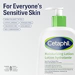 Lotion hydratante Cetaphil, Lotion hydratante pour le corps et le visage pour peaux sensibles et tous types de peau, Sans parfum, Hypoallergénique, Non comédogène, Recommandé par les dermatologues, 473 ml