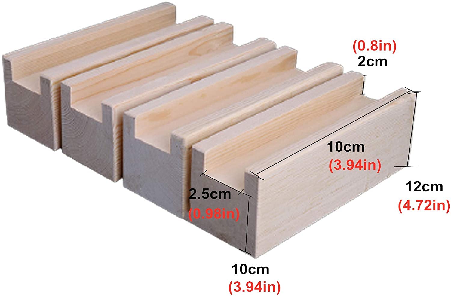 Juego de elevadores de patas de madera maciza de alta calidad, 410 x 10 cm, para sofá, armario, escritorio, bloques de madera de calidad duradera multicolor