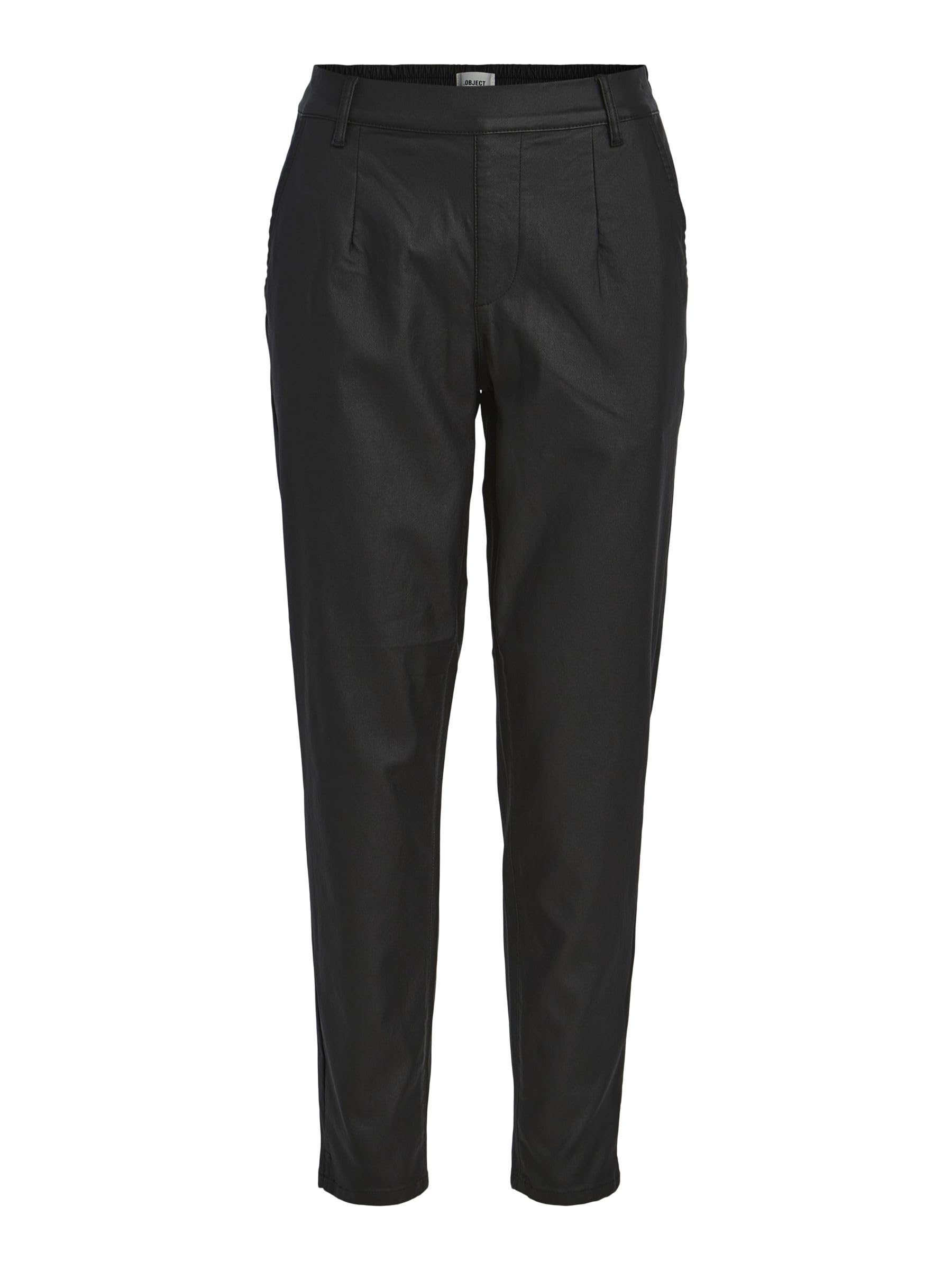 Object Damen Objbelle Lisa Coated Pant Noos Hose