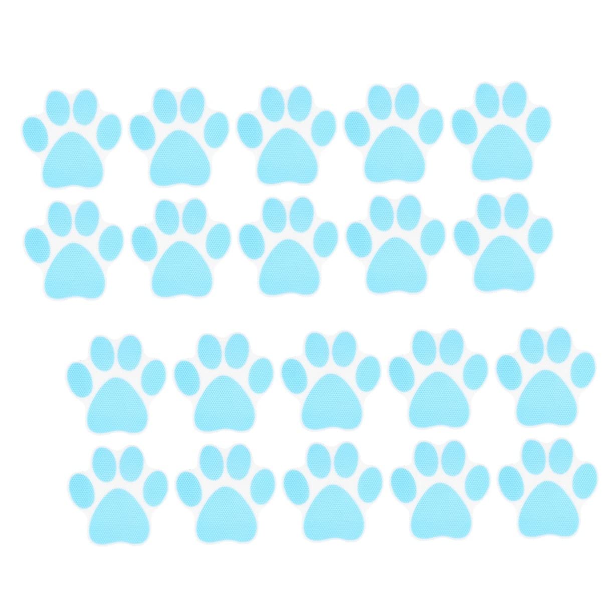 KONTONTY 20pcs Slip Tub Stickers Cartoon Dog Footprint Decals for Bathroom Safety Self Adhesive Non Slip Prevention for Bathtubs and Slippery Surfaces