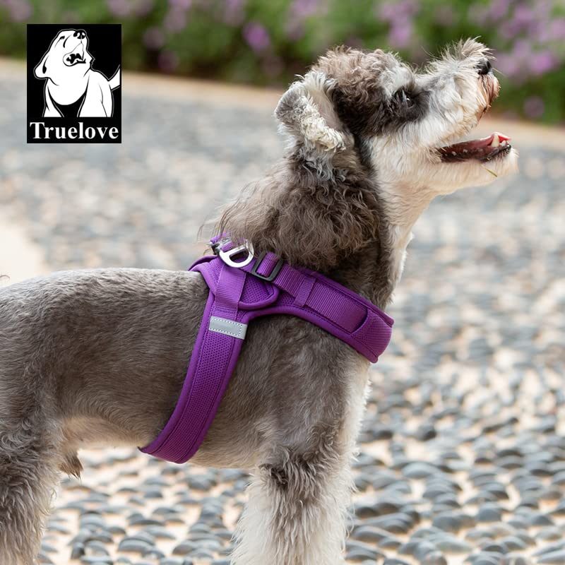 WINHYEPET Truelove Dog Harness Soft Mesh Reflective Breathable Step-In Dog Harness,Easy Adjustment Harness with Safety Buckle for Extra Small and Small Dogs Vest Harness TLH3013(Purple,M) - Image 4