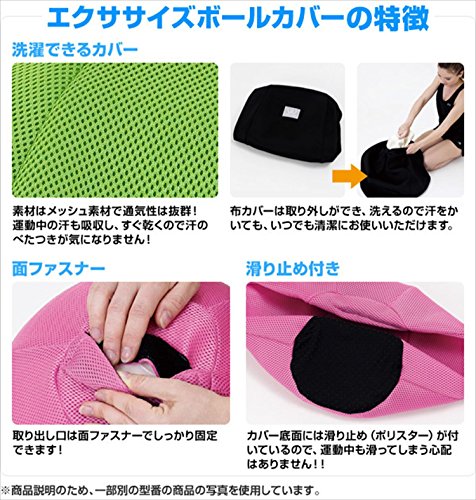 アルインコ(ALINCO) エクササイズボールカバー55cm用 WB1241G 3枚目