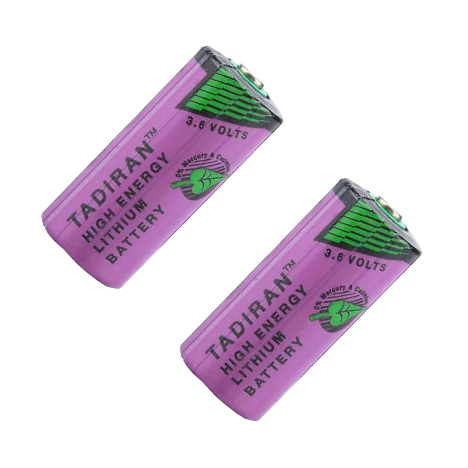 (2 Pack) 3.6V TL-5955 2/3AA 1650mAh Battery Replacement for TL-4955 TL-5155 SL-761 SL-36 ER14335 PLC, CNC Lithium Battery