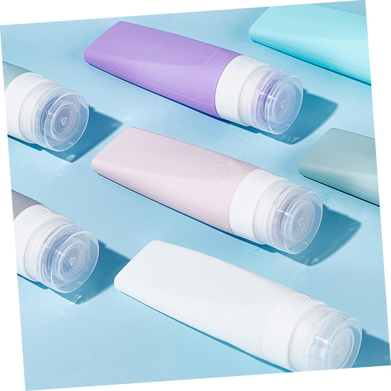 FRCOLOR 3 Set Di Flaconi Da Viaggio Per Articoli Da Toeletta Da 60 Ml Ricaricabili Con Erogazione A Pressione Per Shampoo Lozione Articoli Da Toeletta A Prova Di Perdite 3 Pezzi*3