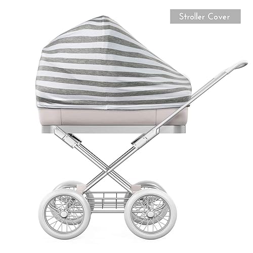 Miniatura 77 de YOOFOSS - Manta multiusos para bebé, cubierta para lactancia, funda de sillita de bebé de automóvil, para cubrir la carriola para niños y niñas