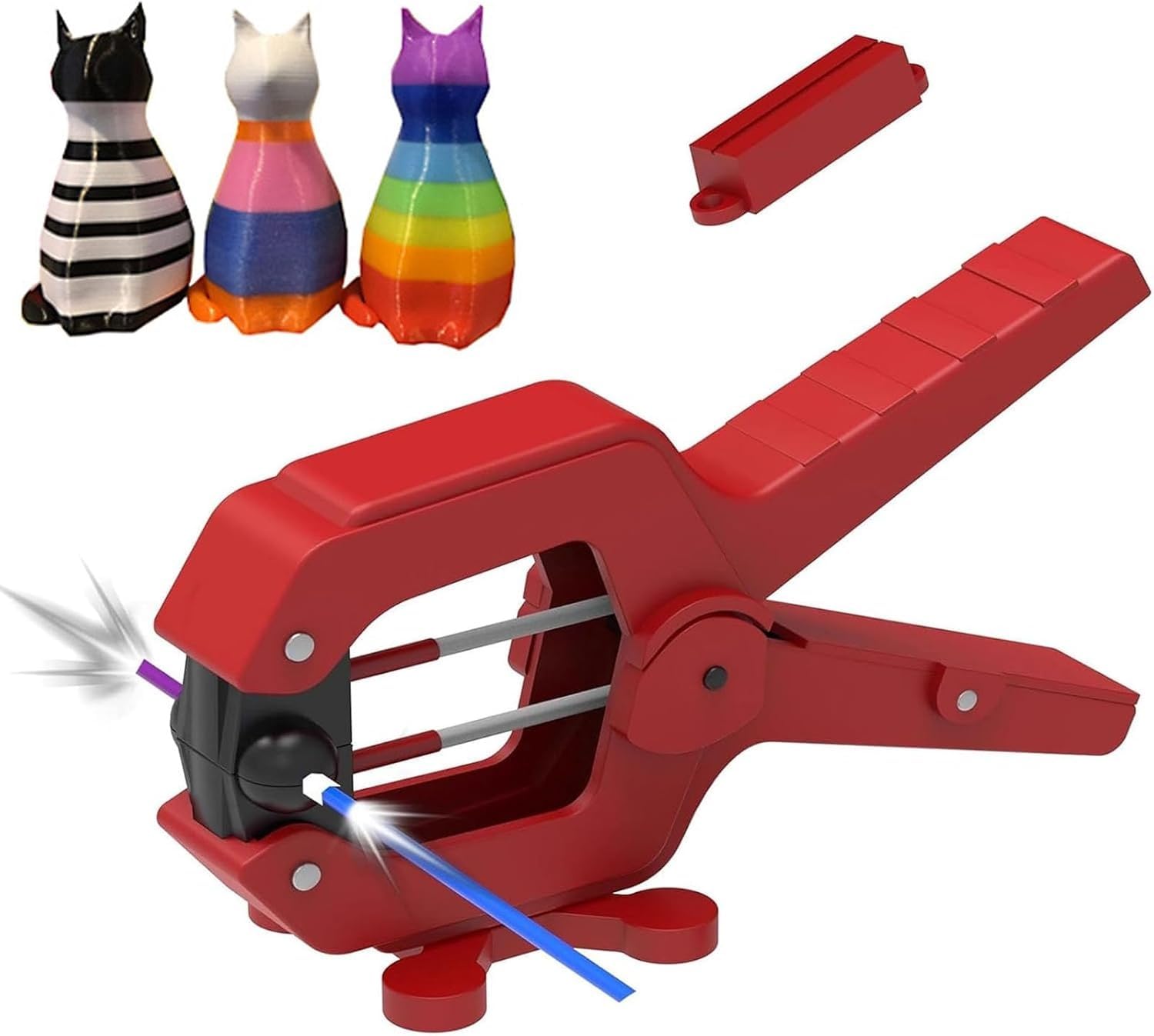 1,75 mm 2,85 mm Filament Schweißer Splicer, 3D-Drucker-Verbindungsstück 240 ℃ für PLA, ABS, PETG, TPU, PC, PP, Filament-Reparaturwerkzeug