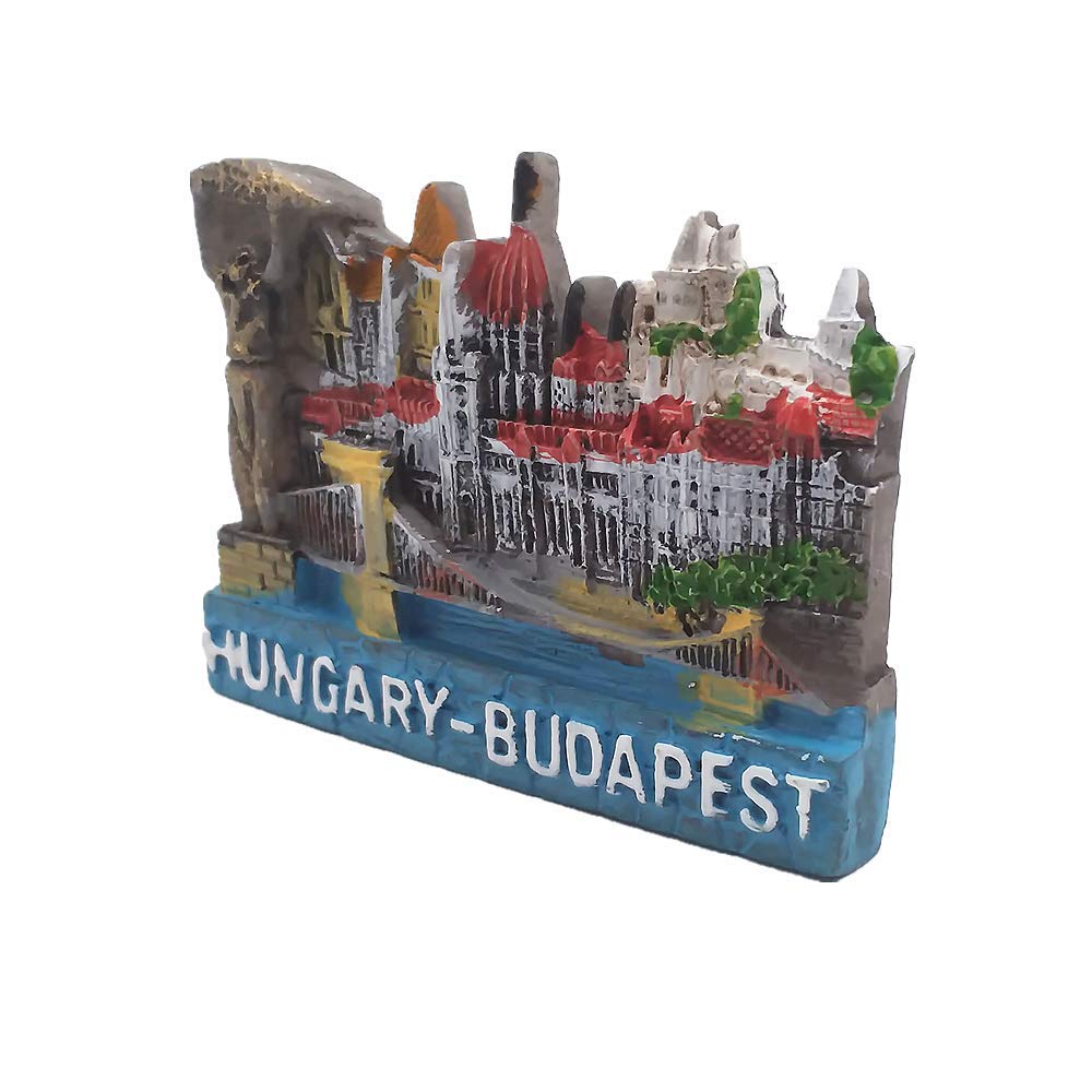 Muyu Magnet Blue White Red Budapest Hungary 3D Fridge Magnet, Home & Kitchen Decoration Magnetic Sticker Budapest Hungary Refrigerator Magnet Travel Souvenir Gift Collection