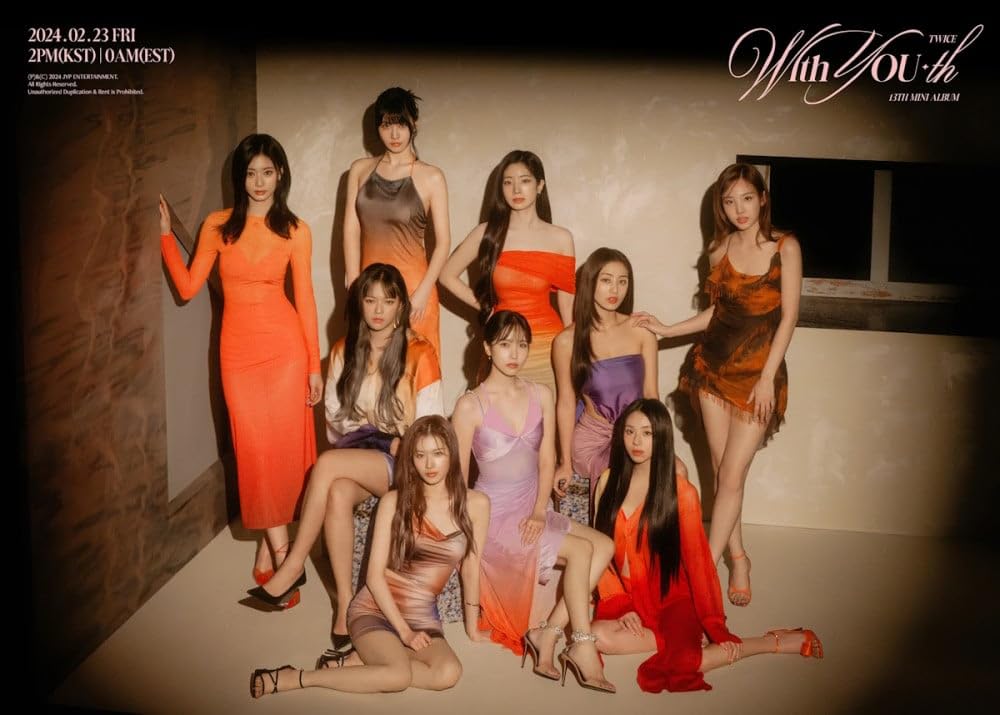 Twice with You-th 13th mini album wersja standardowa płyta CD + plakat z listami + fotoksiążka + fotokartka + 3 zdjęcia + film fotokarta + naklejka + śledzenie uszczelnione TWC (zestaw
