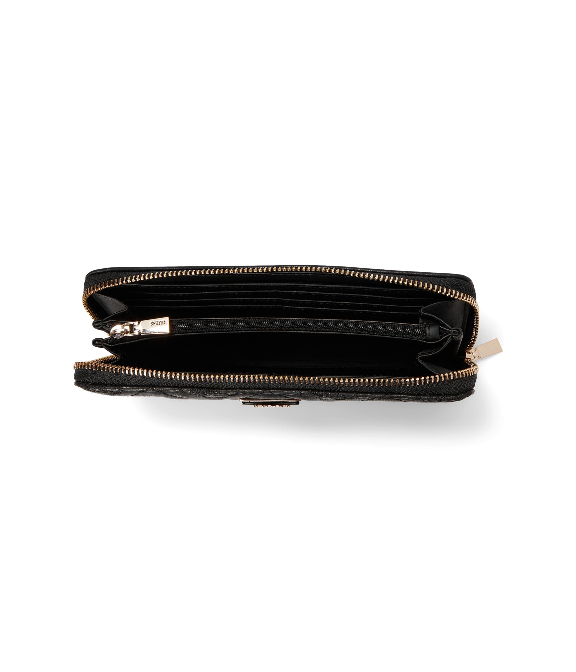 Guess Adelasia SLG Zip Around Wallet L Black